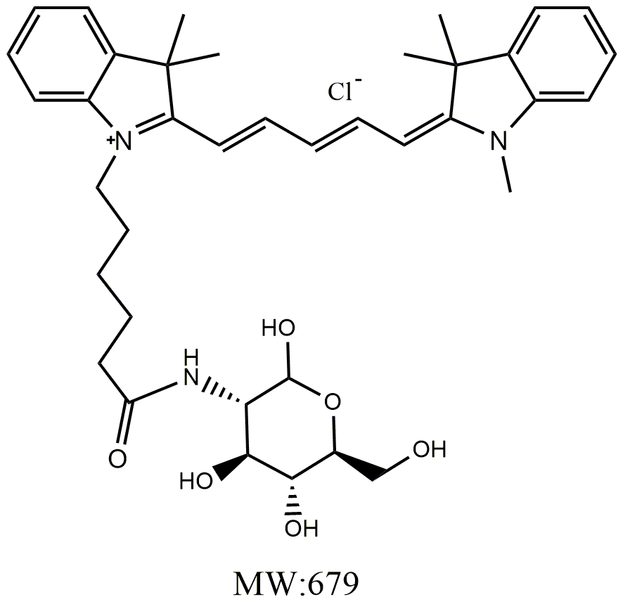 Cy5-Glu,五甲川花菁染料-葡萄糖 