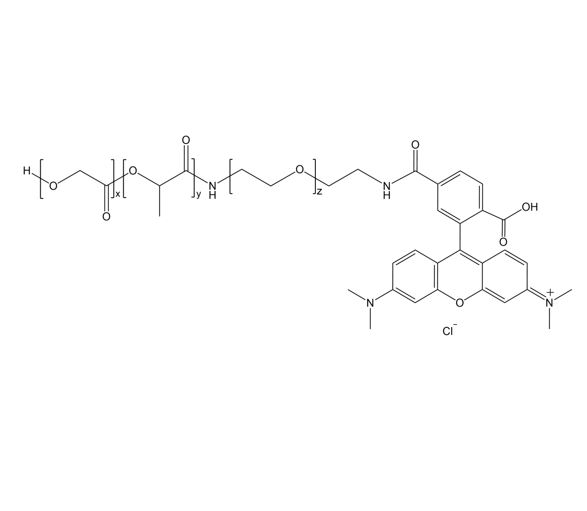 PLGA-PEG-TRITC,聚乳酸-羟基乙酸-聚乙二醇-四甲基异硫氰酸罗丹明