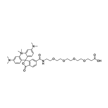硅基罗丹明-四聚乙二醇-羧基 SiR-PEG4-COOH的羧基上可以进行的化学反应