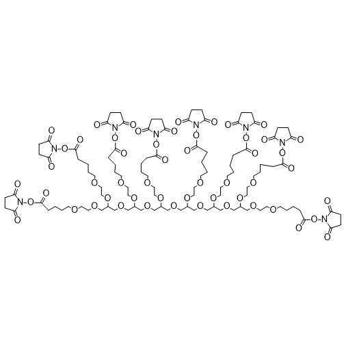 8Arm-PEG-NHS,八臂聚乙二醇-N-羟基琥珀酰亚胺