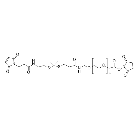 MAL-TK-PEG-NHS,马来酰亚胺-酮缩硫醇-聚乙二醇-活性酯