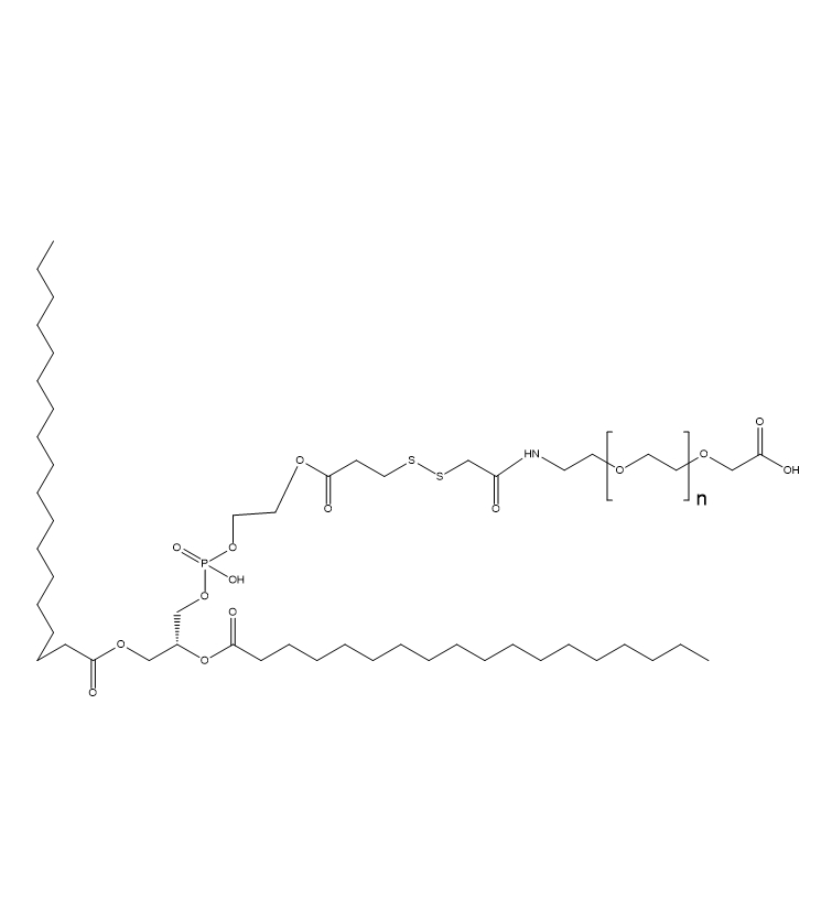 DSPE-SS-PEG-COOH,二硬脂酰基磷脂酰乙醇胺-双硫键-聚乙二醇-羧基