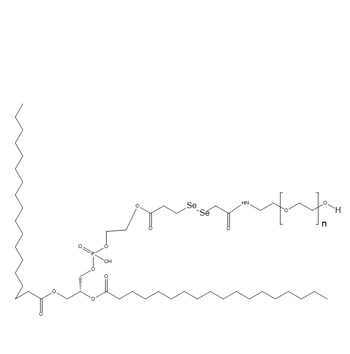 DSPE-SeSe-PEG,二硬脂酰基磷脂酰乙醇胺-双硒键-聚乙二醇