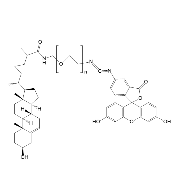 cholesterol-PEG-FITC,胆固醇-聚乙二醇-异硫氰酸荧光素