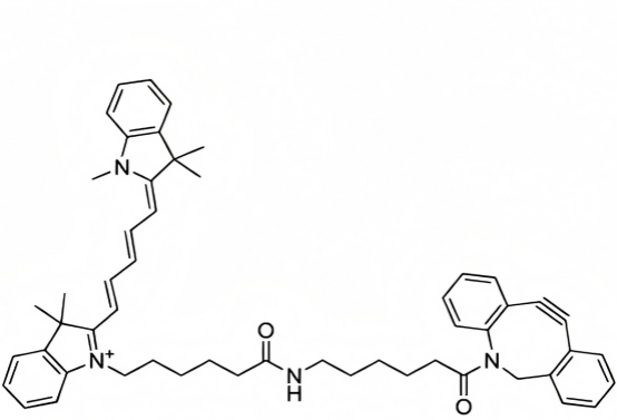 DBCO-Cy5,二苯基环辛炔-五甲川花菁染料