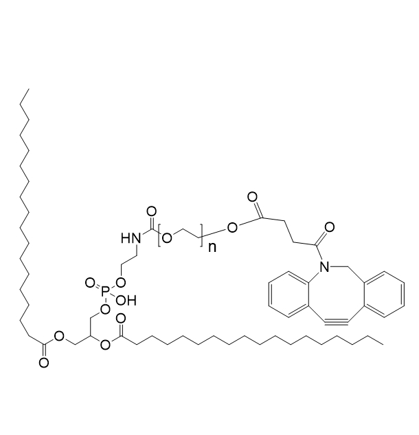 DSPE-PEG-DBCO,1,2-二硬脂酰-sn-甘油-3-磷酰乙醇胺-聚乙二醇-二苯并环辛炔