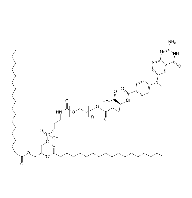 DSPE-PEG-FA,1,2-二硬脂酰-sn-甘油-3-磷酰乙醇胺-聚乙二醇-叶酸