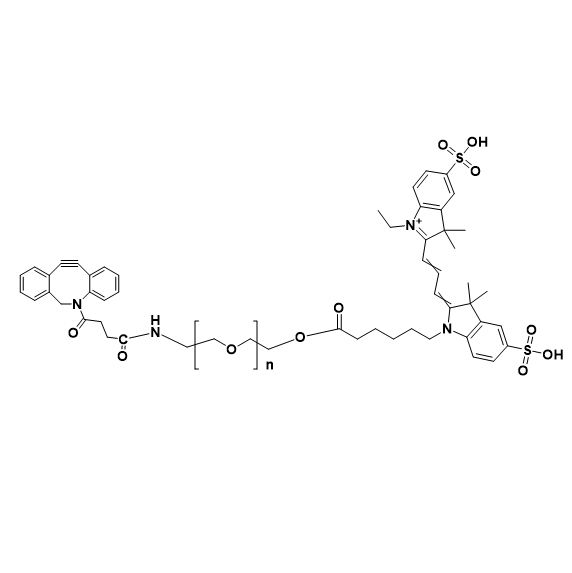 DBCO-PEG-CY3,二苯并环辛炔-聚乙二醇-菁染料CY3