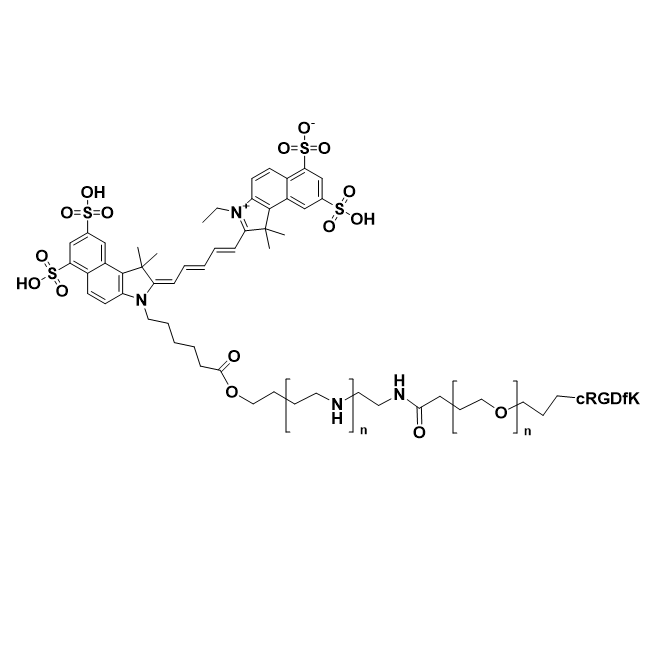 CY5.5-PEI-PEG-cRGDfK,花菁染料 Cy5.5 -聚乙烯亚胺-聚乙二醇-cRGDfK