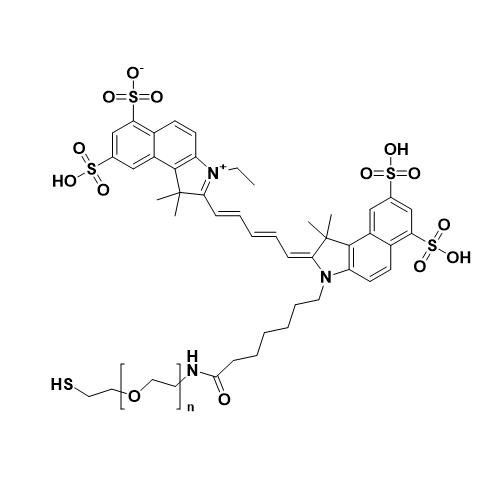 Cy5.5-PEG-SH,花菁染料 Cy5.5 -聚乙二醇-巯基
