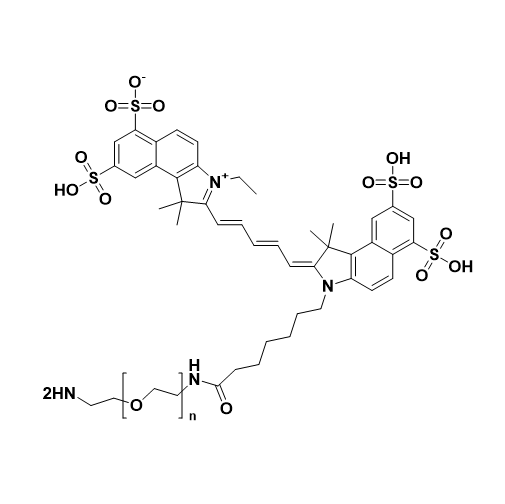 CY5.5-PEG-NH2,花菁染料 Cy5.5 -聚乙二醇-氨基