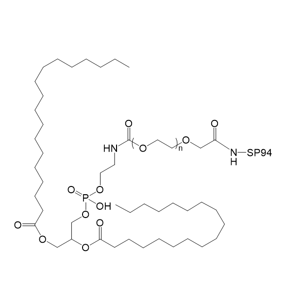 DSPE-PEG-SP94,二硬脂酰基磷脂酰乙醇胺-聚乙二醇-SP94肽