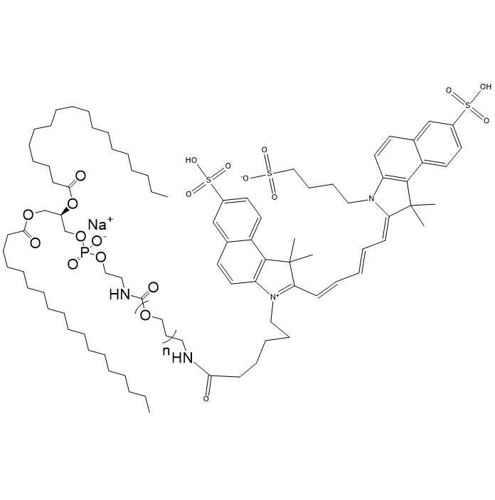 DSPE-PEG-CY5.5,二硬脂酰磷脂酰乙酰胺-聚乙二醇-菁类染料CY5.5