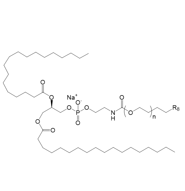 DSPE-PEG-R8,二硬脂酰基磷脂酰乙醇胺-聚乙二醇-R8靶向穿膜肽
