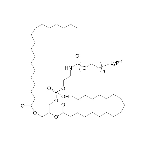 DSPE-PEG-LyP-1,二硬脂酰基磷脂酰乙醇胺-聚乙二醇-LyP-1肽