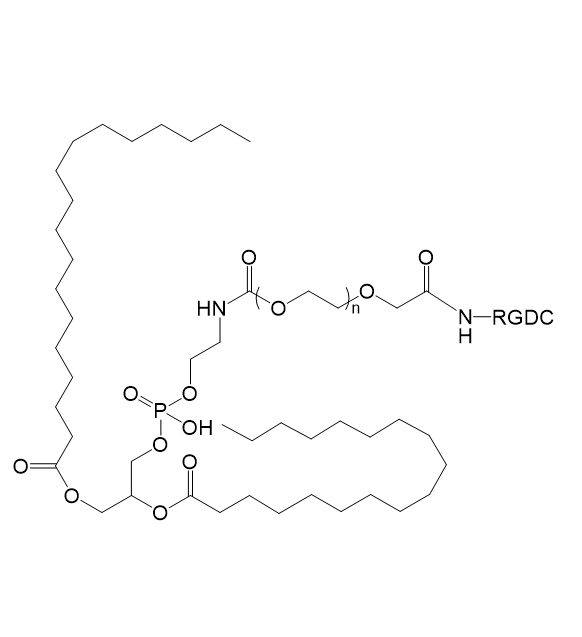 DSPE-PEG-RGDC,二硬脂酰基磷脂酰乙醇胺-聚乙二醇-RGDC肽