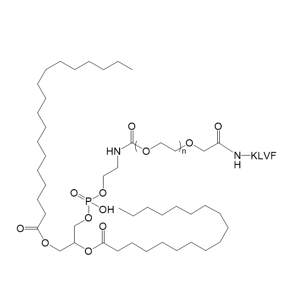 DSPE-PEG-KLVF,二硬脂酰基磷脂酰乙醇胺-聚乙二醇-KLVF肽