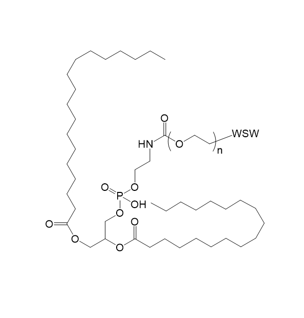 DSPE-PEG-WSW,二硬脂酰基磷脂酰乙醇胺-聚乙二醇-WSW肽