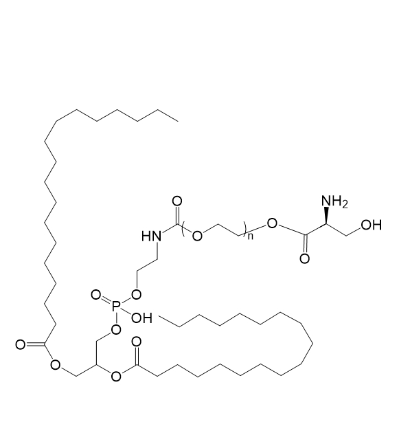 DSPE-PEG-L-Ser,二硬脂酰磷脂酰乙酰胺-聚乙二醇-L-丝氨酸