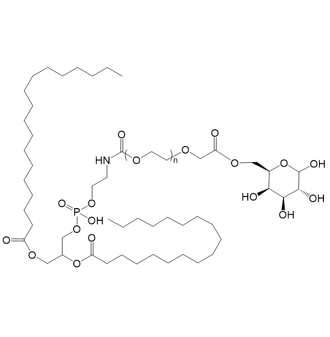 DSPE-PEG-Galactose,二硬脂酰磷脂酰乙醇胺-聚乙二醇-半乳糖