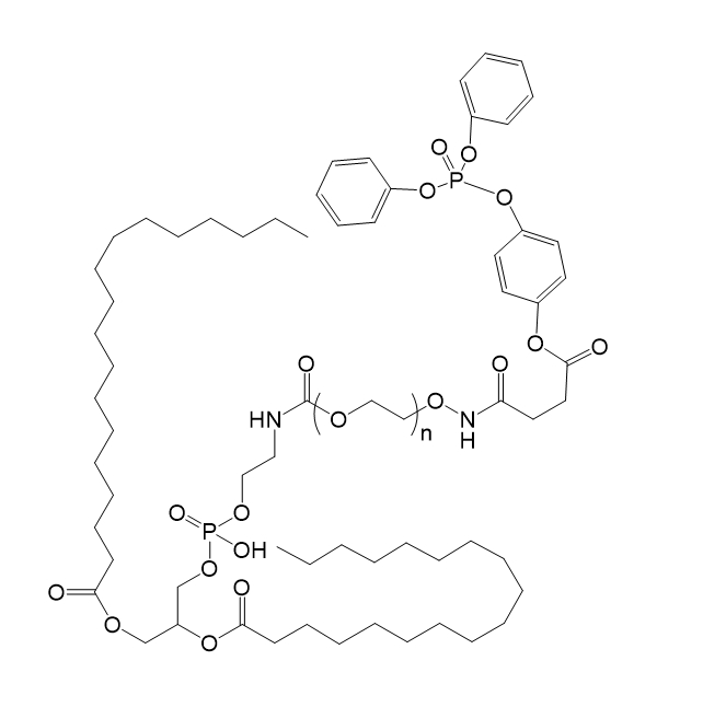 DSPE-PEG-TPP,二硬脂酰基磷脂酰乙醇胺-聚乙二醇-磷酸三苯酯