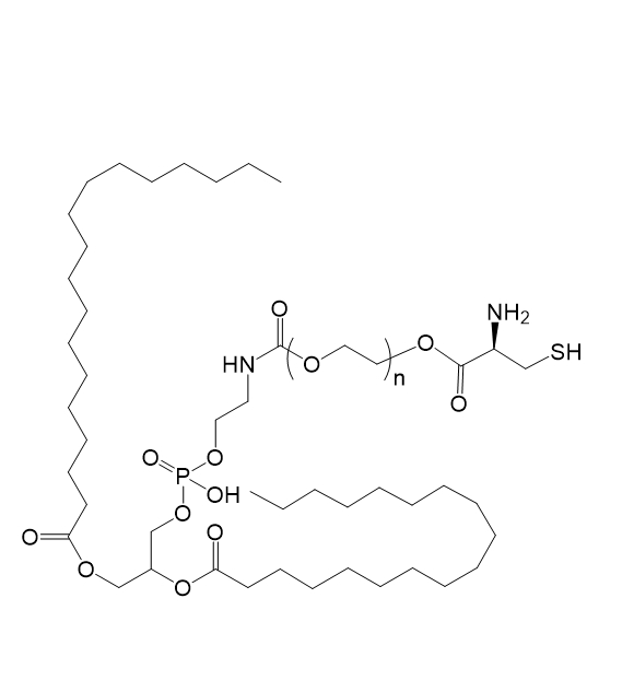 DSPE-PEG-Cys,二硬脂酰磷脂酰乙酰胺-聚乙二醇-半胱氨酸