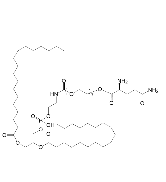 DSPE-PEG-Gln,二硬脂酰磷脂酰乙酰胺-聚乙二醇-谷氨酰胺