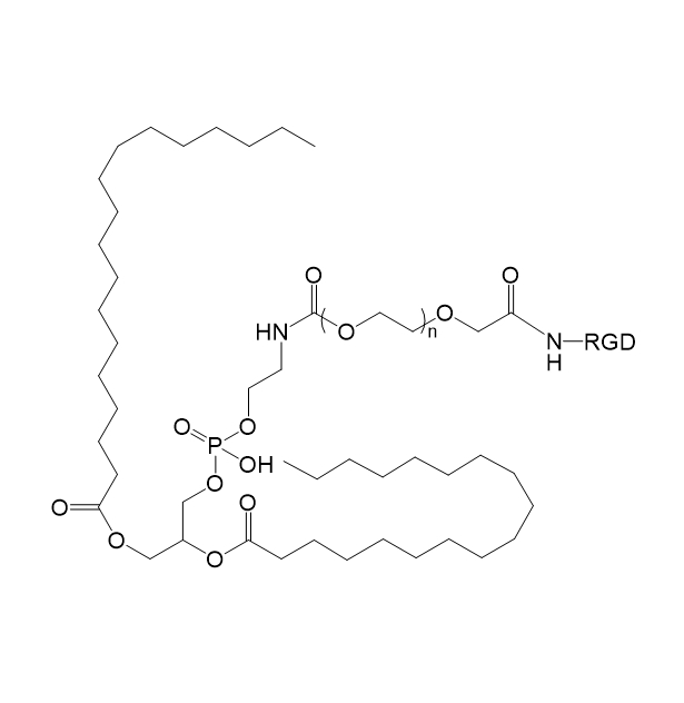 DSPE-PEG-RGD,二硬脂酰基磷脂酰乙醇胺-聚乙二醇-RGD肽