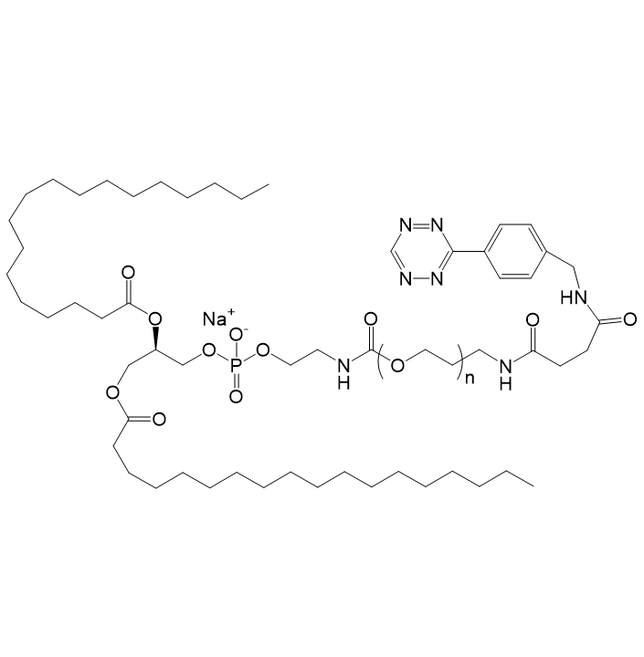 DSPE-PEG-Tetrazine,二硬脂酰磷脂酰乙酰胺-聚乙二醇-四嗪