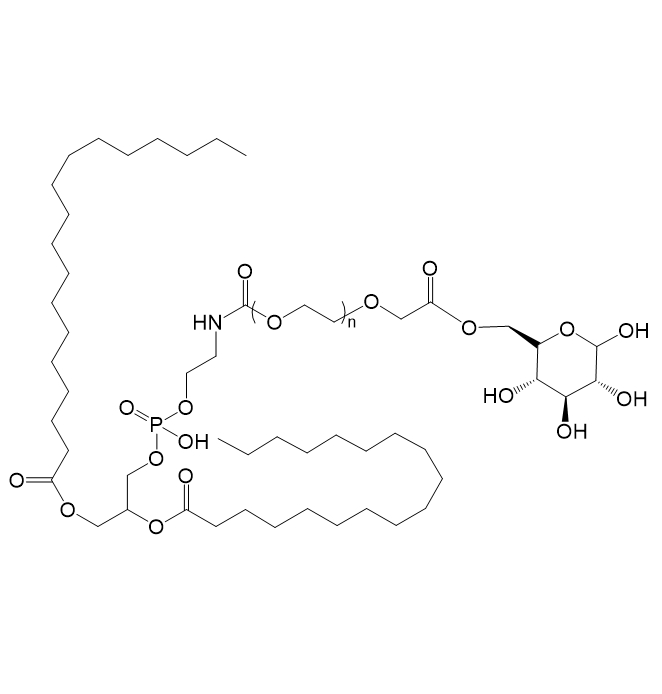 DSPE-PEG-Glucose,二硬脂酰基磷脂酰乙醇胺-聚乙二醇-葡萄糖