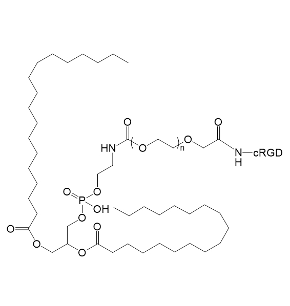 DSPE-PEG-cRGD,二硬脂酰基磷脂酰乙醇胺-聚乙二醇-cRGD肽
