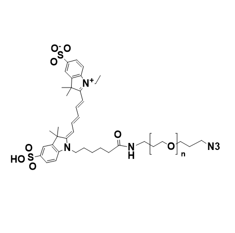 CY5-PEG-N3,五甲川花菁染料-聚乙二醇-叠氮