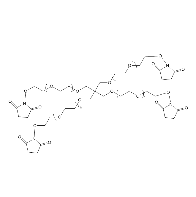 4arm-PEG-NHS,四臂聚乙二醇-N-羟基琥珀酰亚胺酯
