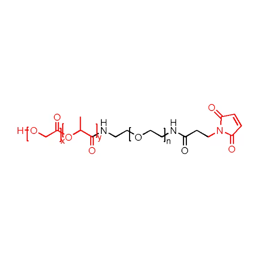  PLGA-PEG-MAL 聚乳酸-羟基乙酸共聚物-聚乙二醇-马来酰亚胺 50:50 化学性质  
