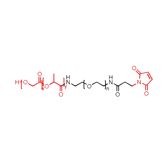  PLGA3400 -PEG2000-MAL 聚乳酸-羟基乙酸共聚物3400-聚乙二醇2000-马来酰亚胺的合成  