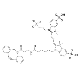 DBCO-Disulfo-Cy3,二苯并环辛炔-二磺酸-三甲川花菁染料