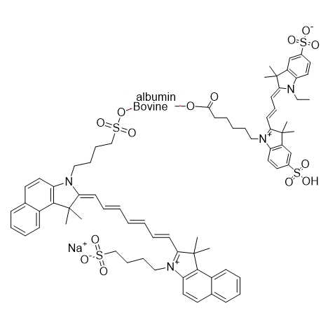 Cy3-BSA-ICG,三甲川花菁染料-牛血清白蛋白-吲哚菁绿
