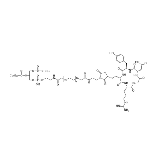 DSPE-PEG-cRGDyC,二硬脂酰基磷脂酰乙醇胺-聚乙二醇-cRGDyC