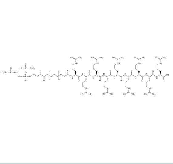 DSPE-PEG-R9,二硬脂酰基磷脂酰乙醇胺-聚乙二醇-R9