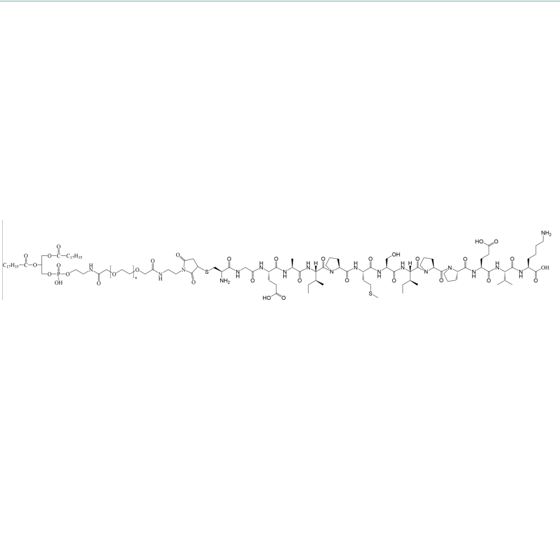 DSPE-PEG-CGEAIPMSIPPEVK,二硬脂酰基磷脂酰乙醇胺-聚乙二醇-CGEAIPMSIPPEVK,
