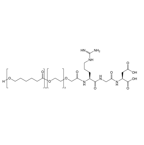 PCL-PEG-RGD,聚己内酯-聚乙二醇-靶向肽