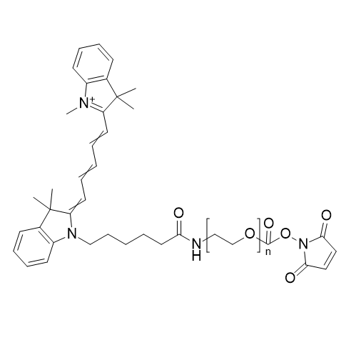 CY5-PEG-MAL,五甲川花菁染料-聚乙二醇-马来酰亚胺