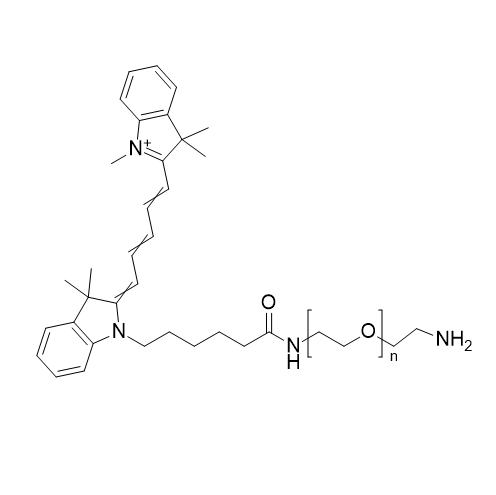 Cy5-PEG-NH2,五甲川花菁染料-聚乙二醇-氨基,