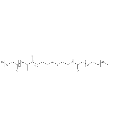 PLGA-SS-mPEG,聚乳酸-羟基乙酸共聚物-双硫键-甲氧基聚乙二醇