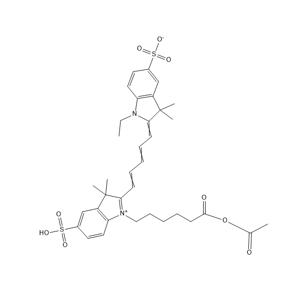 Sulfo-Cy5-acetate,水溶性Cy5醋酸酯