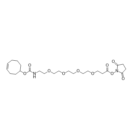 TCO-PEG4-NHS,反式环辛烯-四聚乙二醇-N-羟基琥珀酰亚胺酯