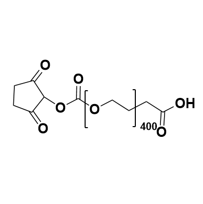 COOH-PEG400-NHS,羧基-聚乙二醇 400 -活性酯