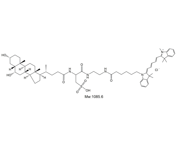 Cy5- TAUROHYODEOXYCHOLIC ACID SODIUM SALT,五甲川花菁染料-牛磺猪去氧胆酸钠