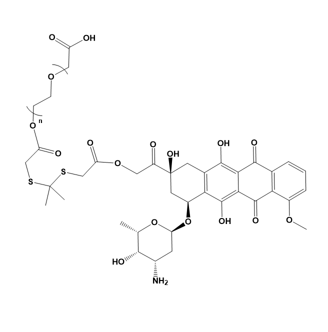 COOH-PEG-TK-DOX,羧基-聚乙二醇-酮缩硫醇-阿霉素