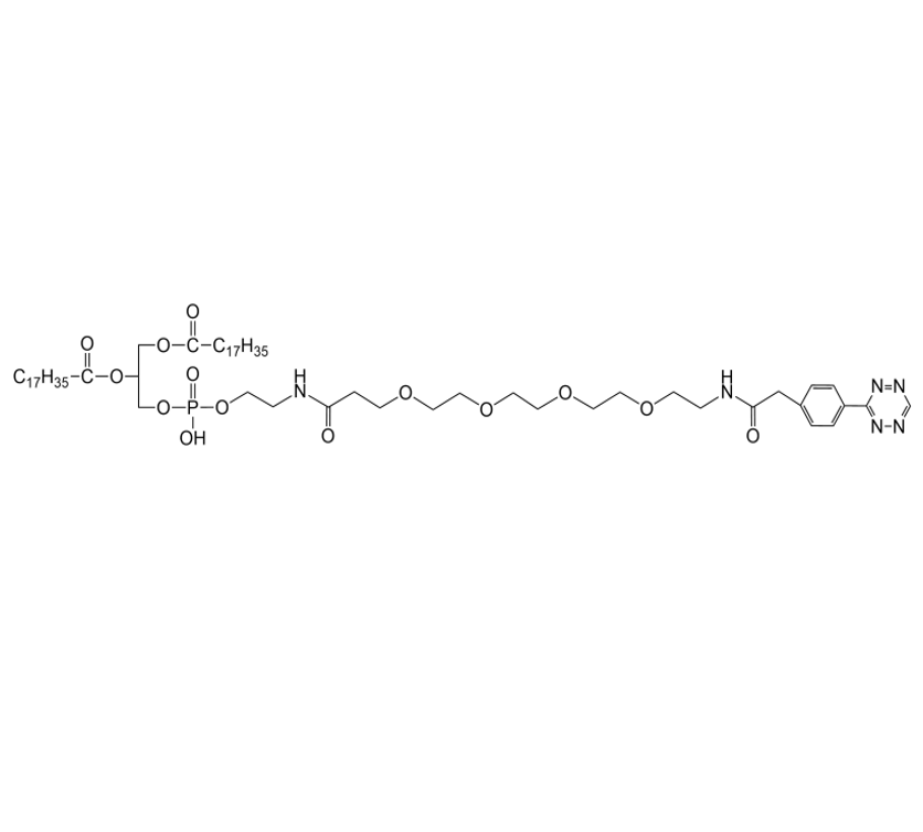 DSPE-PEG4-Tetrazine,二硬脂酰磷脂酰乙酰胺-聚乙二醇4-四嗪